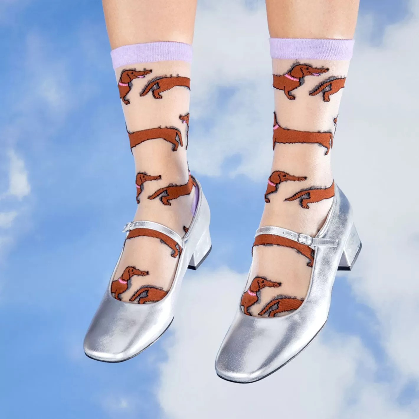 Dachshund Sheer Socks>Coucou Suzette Hot