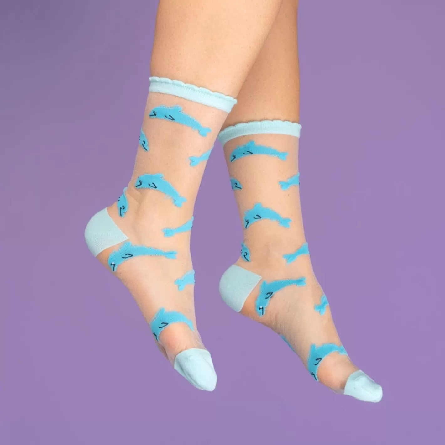 Dolphin Sheer Socks>Coucou Suzette Shop