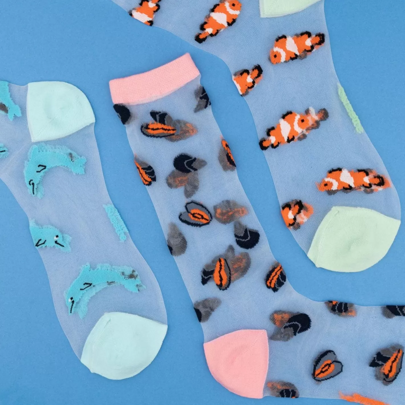 Dolphin Sheer Socks>Coucou Suzette Shop