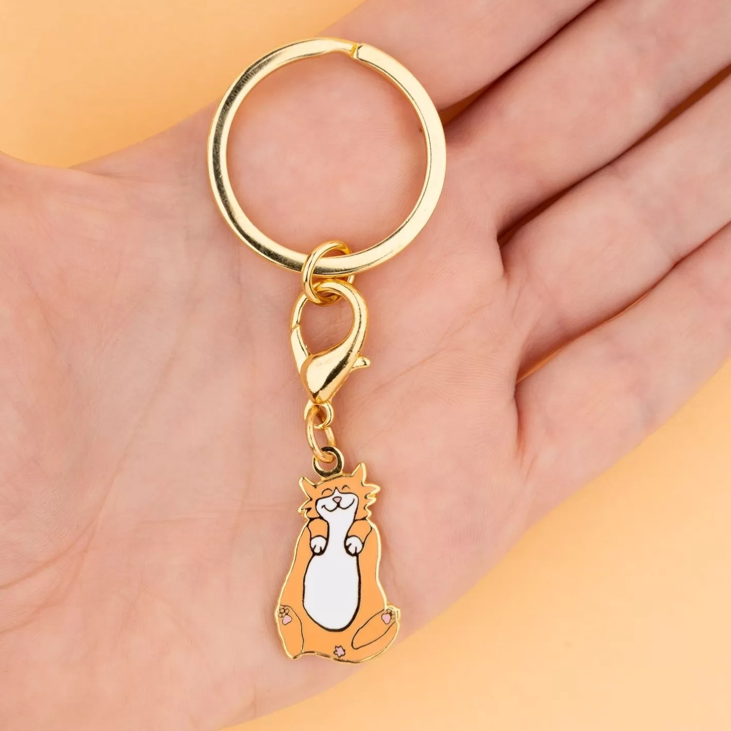 Ginger Cat Key Ring / Pet Tag>Coucou Suzette Discount