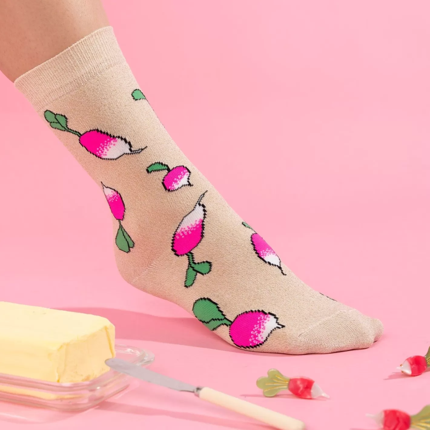 Glittery Radish Socks>Coucou Suzette Hot