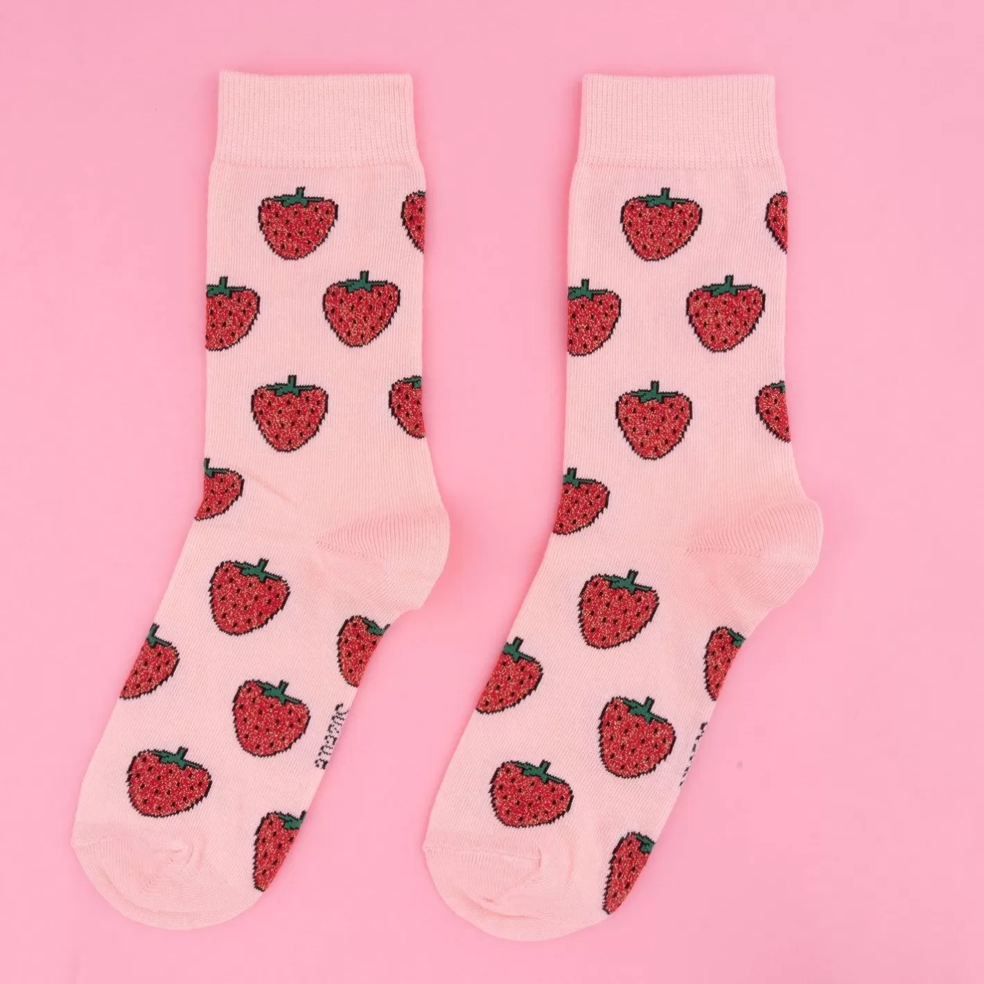Glittery Strawberry Socks>Coucou Suzette Outlet