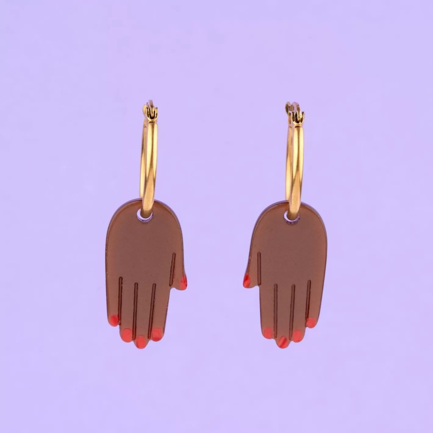 Hand Earrings - Black>Coucou Suzette Shop