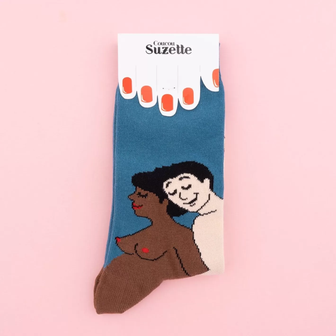 Parents Socks - Black Mom And White Dad>Coucou Suzette Store