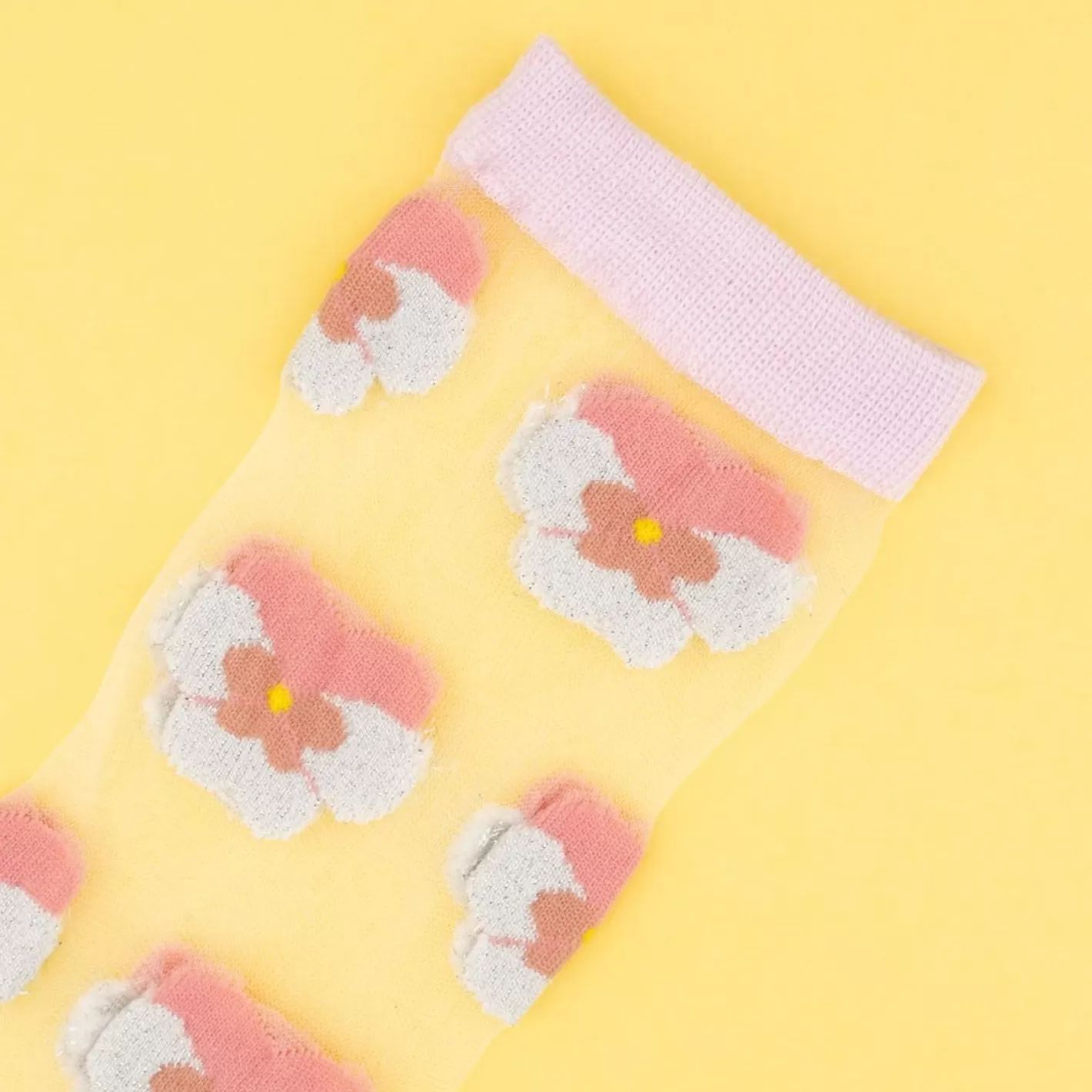 Pink Pansy Sheer Socks>Coucou Suzette Cheap