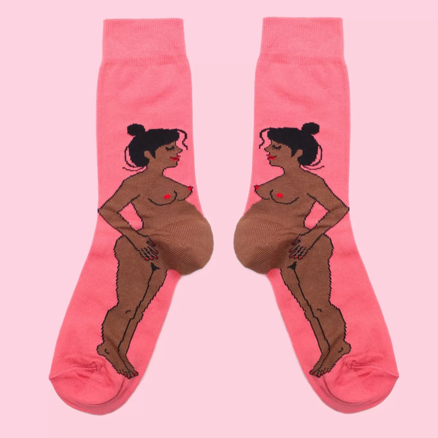 Pregnant Woman Socks - Black>Coucou Suzette Discount