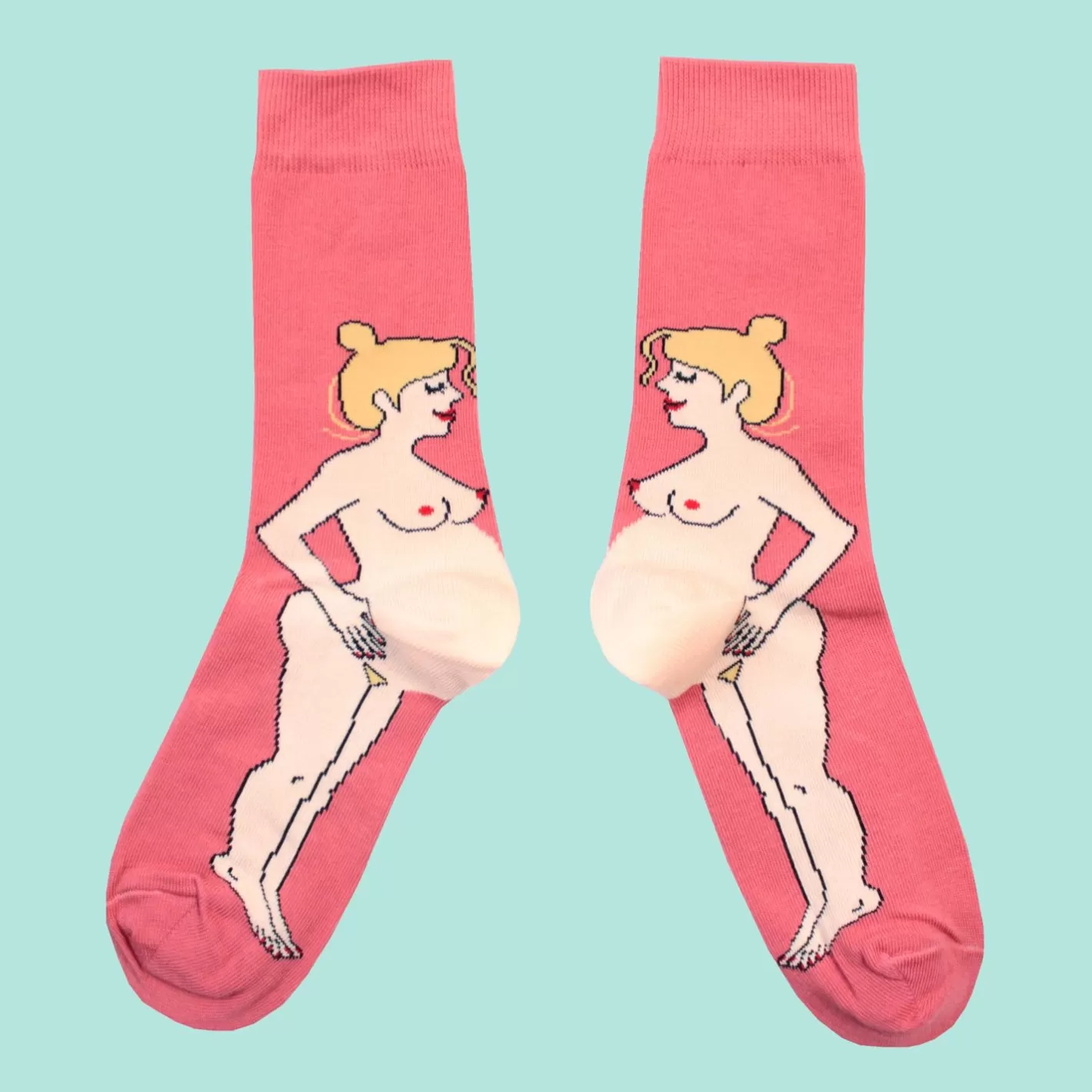 Pregnant Woman Socks - Blonde>Coucou Suzette Best