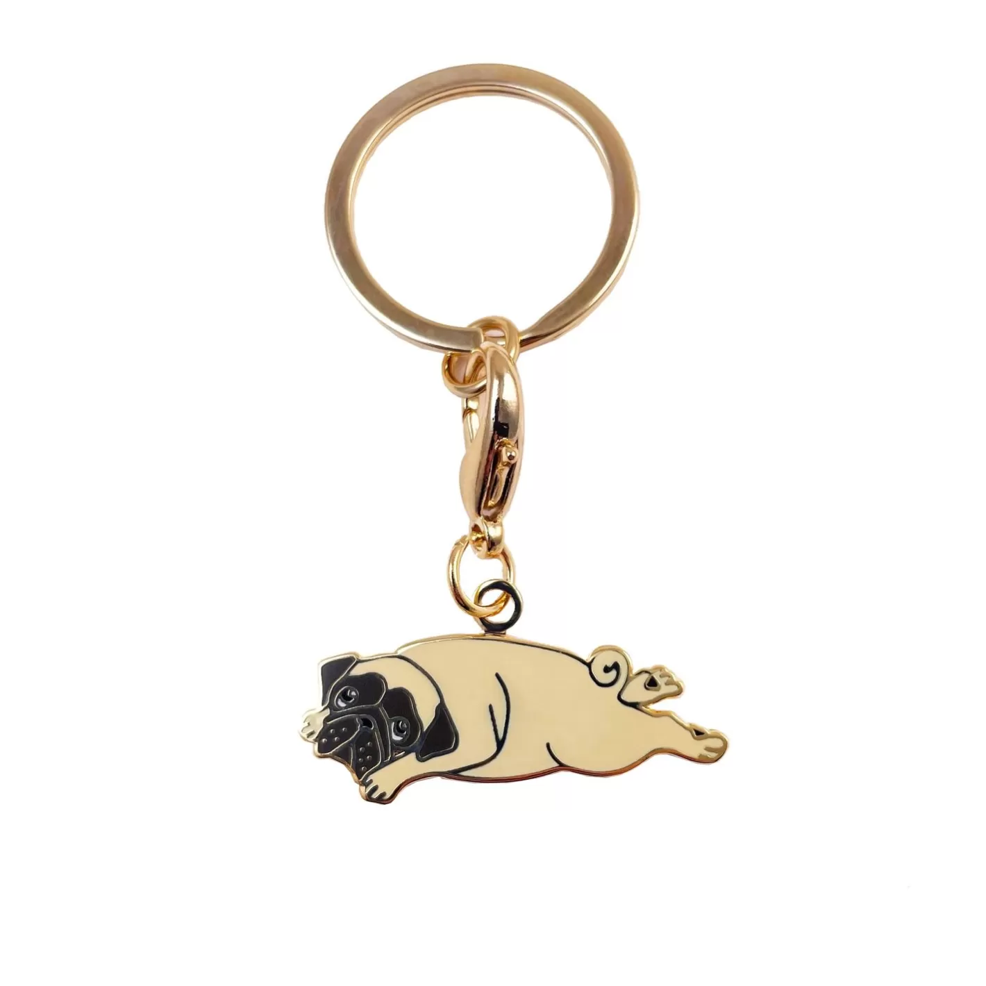 Pug Key Ring / Pet Tag>Coucou Suzette Fashion