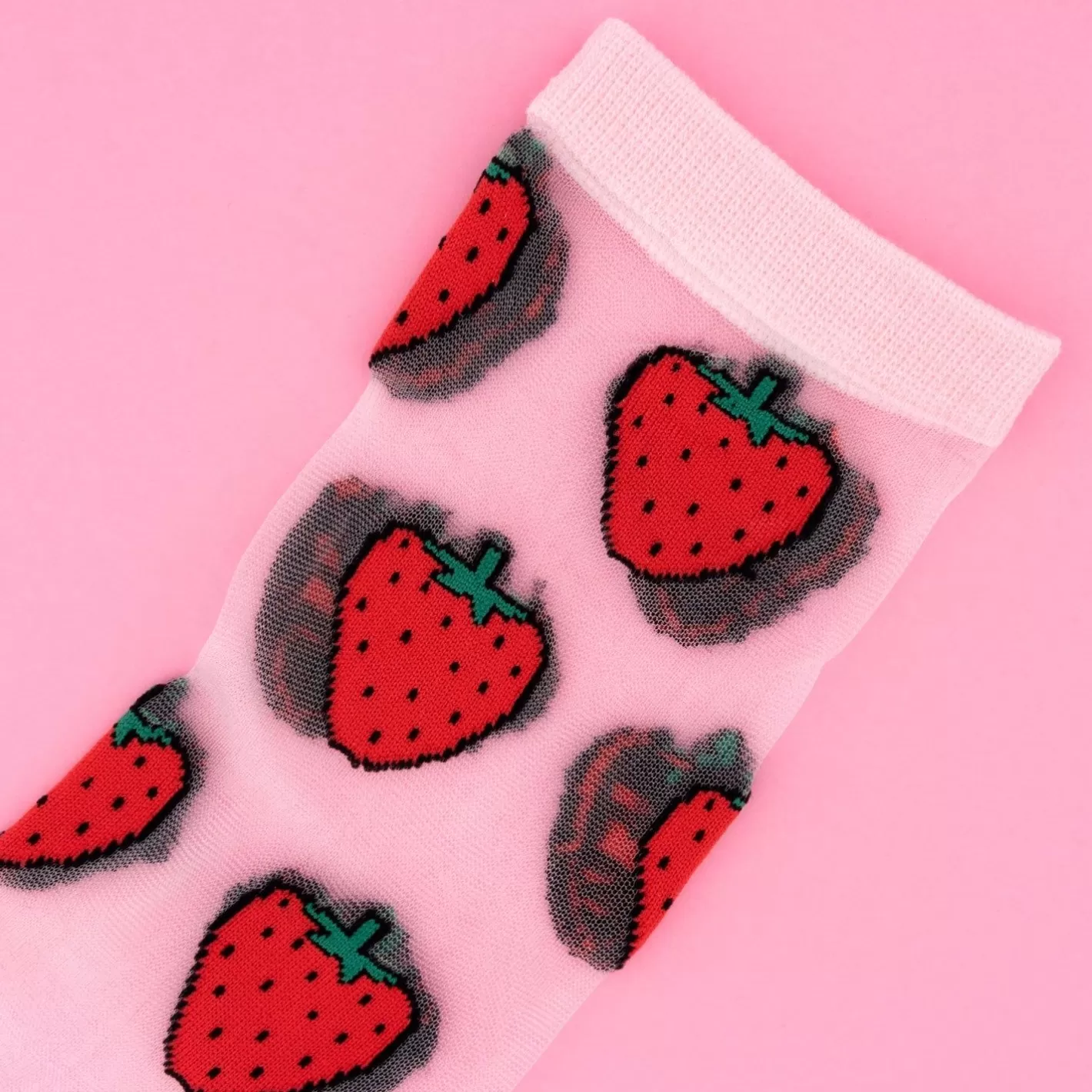 Strawberry Sheer Socks>Coucou Suzette New